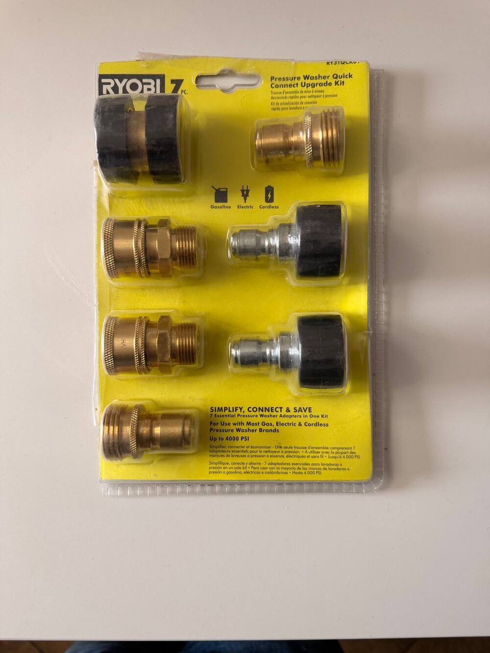 RYOBI 7-Piece Pressure Washer Quick Connect Upgrade Kit RY31QCK01 Open Box